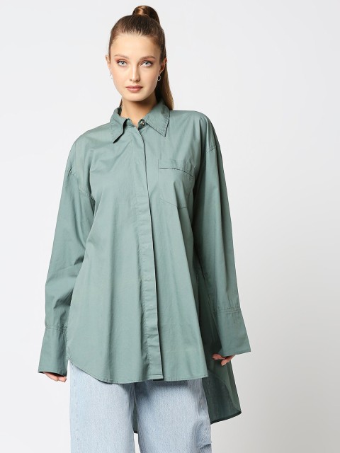 

Remanika Women Green Comfort Casual Shirt