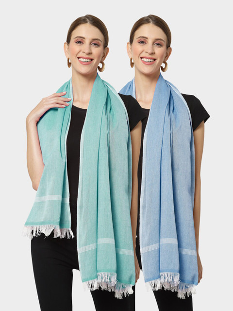 

KLOTTHE Women Multi Stoles, Green