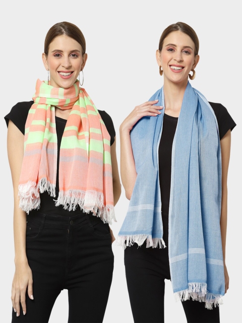 

KLOTTHE Women Multi Stoles, Blue