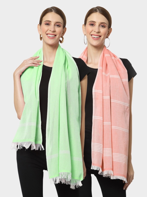 

KLOTTHE Women Multi Stoles, Green