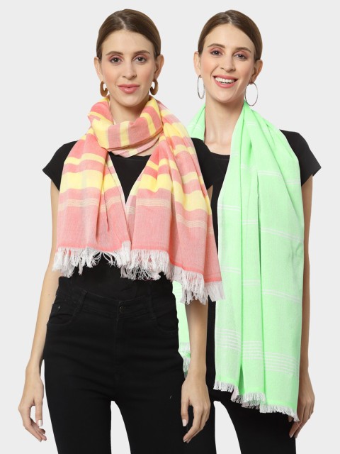 

KLOTTHE Women Multi Stoles, Pink