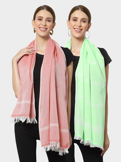 

KLOTTHE Women Multi Stoles, Green
