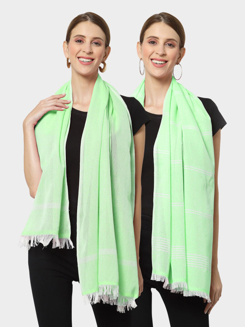 

KLOTTHE Women Multi Stoles, Green