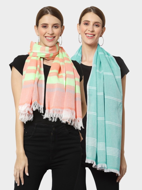 

KLOTTHE Women Multi Stoles, Pink