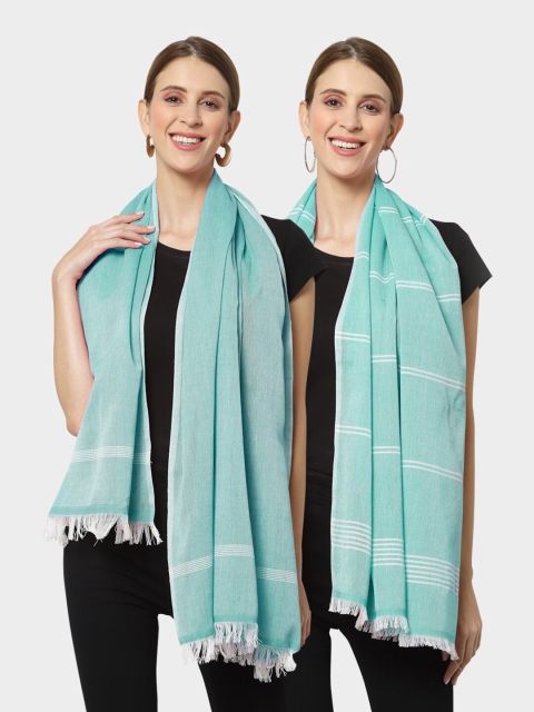 

KLOTTHE Women Multi Stoles, Green