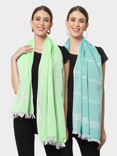 

KLOTTHE Women Multi Stoles, Green