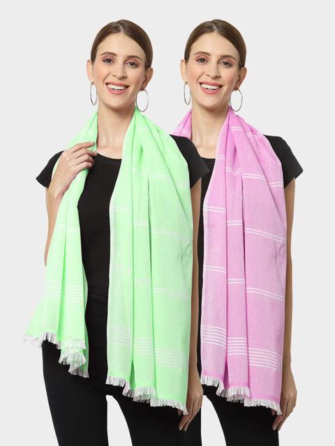 

KLOTTHE Women Multi Stoles, Green