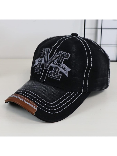 

YOUSTYLO Unisex Black Caps