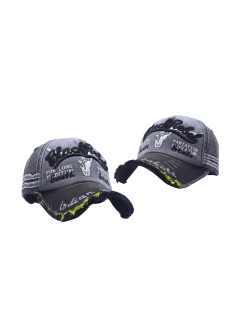 

YOUSTYLO Unisex Black Caps