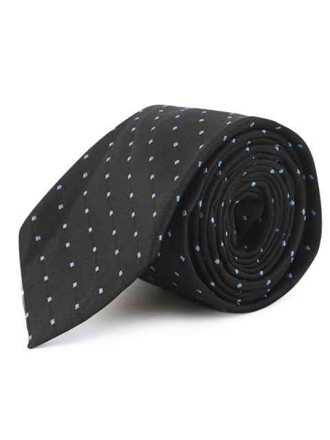 

ELLIS Men Black & White Broad Tie
