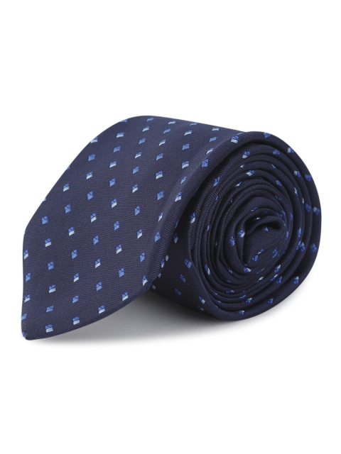

ELLIS Men Blue & White Broad Tie