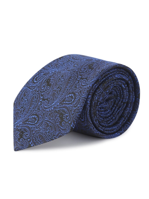 

ELLIS Men Blue Printed Broad Tie