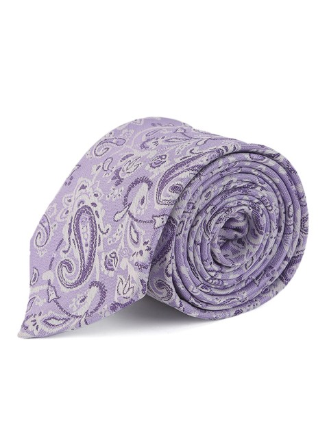 

ELLIS Men Purple & Grey Printed Broad Tie