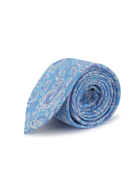 

ELLIS Men Blue & White Printed Broad Tie