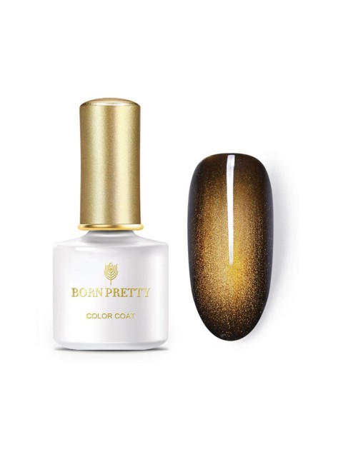 

BORN PRETTY Glamorous Cat Eye Color Changing Soak-Off UV-LED Gel Nail Polish - GM06, Black