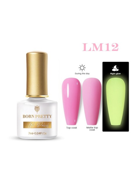 

BORN PRETTY Glow-In-Dark Macaron Gel Nail Polish - bp-lm12 6 ml, Multi