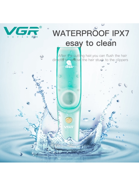 

VGR Kids V-151 Baby Vacuum Hair Clipper 120 Min Runtime Trimmer - Green