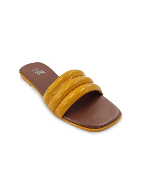 

THE MADRAS TRUNK Women Brown Colourblocked Open Toe Flats