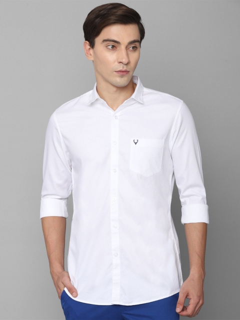 

Allen Solly Men White Slim Fit Casual Shirt
