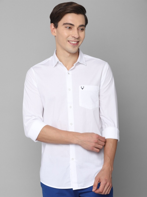 

Allen Solly Men White Slim Fit Casual Shirt