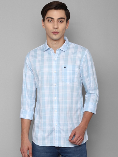 

Allen Solly Sport Men Blue Checked Casual Shirt