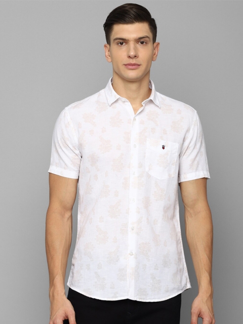 

Louis Philippe Sport Men White Slim Fit Printed Casual Shirt