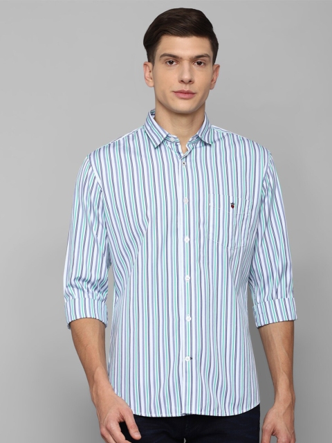 

Louis Philippe Sport Men Blue Slim Fit Striped Casual Shirt
