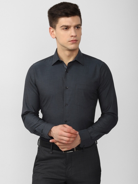 

Van Heusen Men Navy Blue Slim Fit Formal Shirt