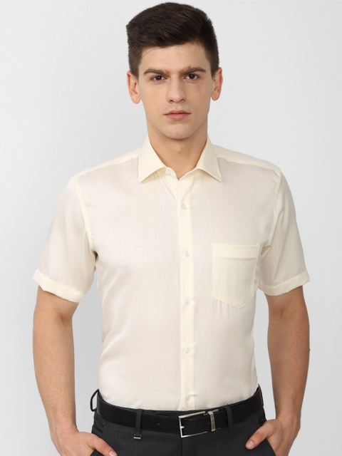 

Van Heusen Men Cream-Coloured Formal Shirt