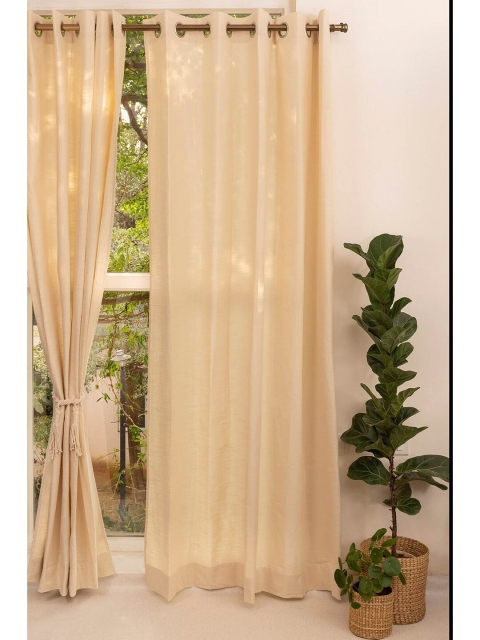 

The Yellow Dwelling Cream-Coloured Door Curtain