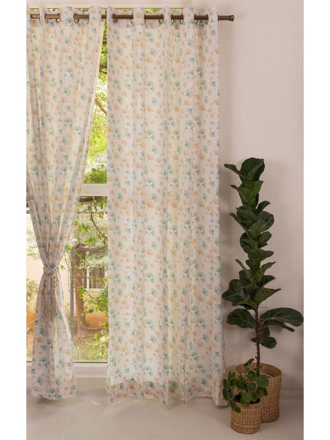 

The Yellow Dwelling Blue & White Floral Window Curtain