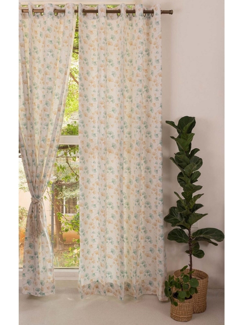 

The Yellow Dwelling Blue & White Floral Door Curtain