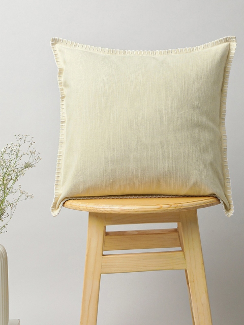 

The Yellow Dwelling Cream-Coloured Square Cushion Covers