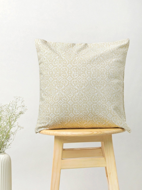 

The Yellow Dwelling Off White Floral Square Cushion Covers