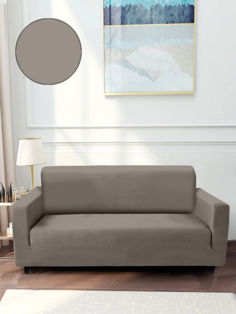 

Cortina Grey Solid 2 Seater Sofa Cover