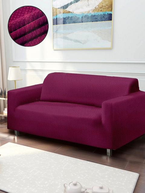 

Cortina Purple Solid 4 Seater Sofa Cover
