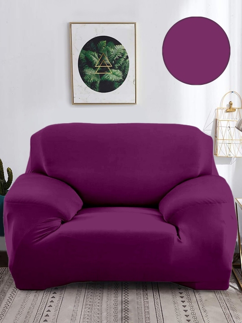 

Cortina Purple Solid 1 Seater Sofa Cover