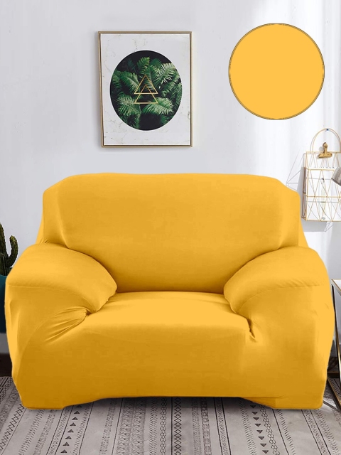 

Cortina Yellow Solid 1 Seater Sofa Cover
