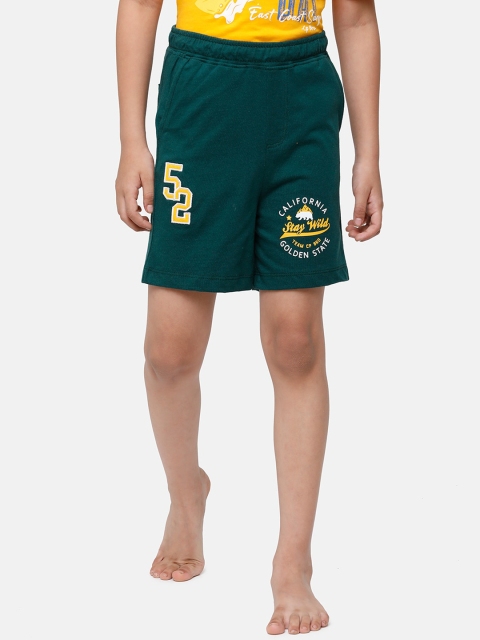 

CP BRO Boys Blue Printed Slim Fit Shorts