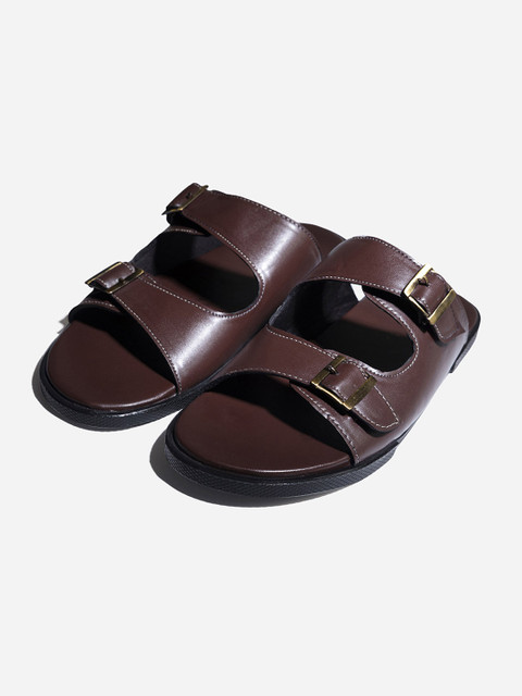 

FRATERNITY Men Brown Ballerinas with Buckles Flats