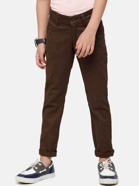 

CP BRO Boys Brown Slim Fit Chinos Trousers