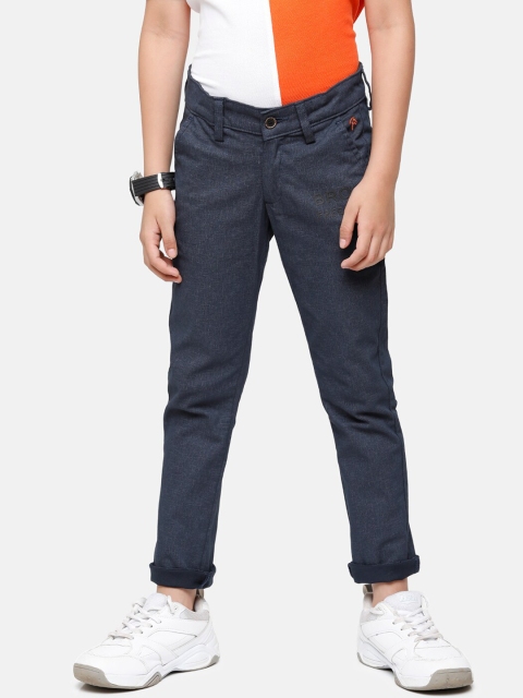 

CP BRO Boys Navy Blue Slim Fit Chinos Trousers
