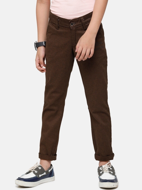 

CP BRO Boys Brown Slim Fit Chinos Trousers