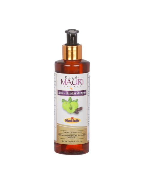 

Khadi Mauri Herbal Amla & shikakai Shampoo 210 ml, Brown