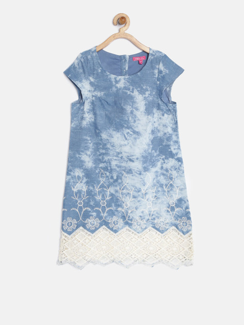

Biba Girls Blue Dyed Chambray Tunic