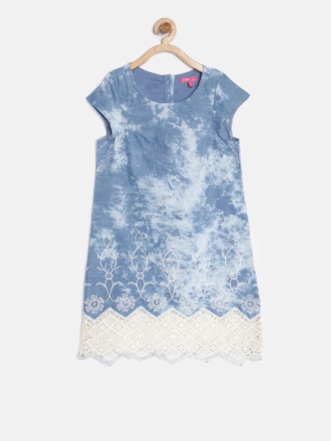 

Biba Girls Blue Dyed Chambray Tunic