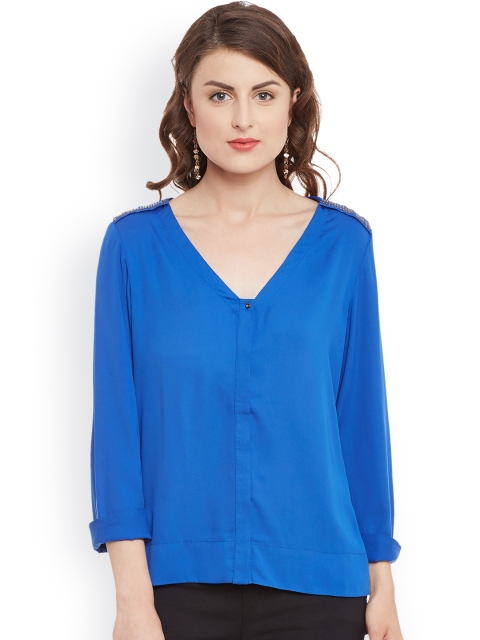 

Kazo Blue Comfort Fit Shirt