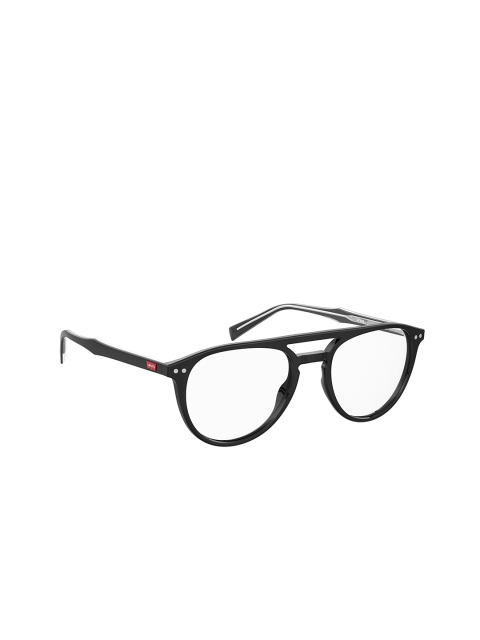 

Levis Men Clear Lens & Black Aviator Sunglasses with Polarised Lens
