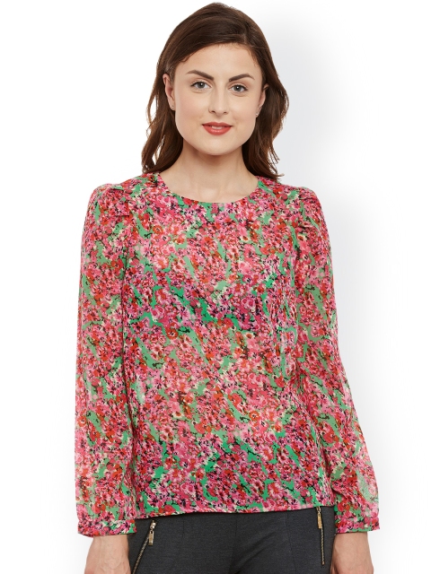 

Kazo Women Pink Floral Print Top