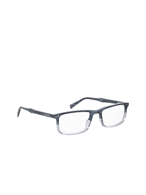 

Levis Men Clear Lens & Blue Square Sunglasses with Polarised Lens